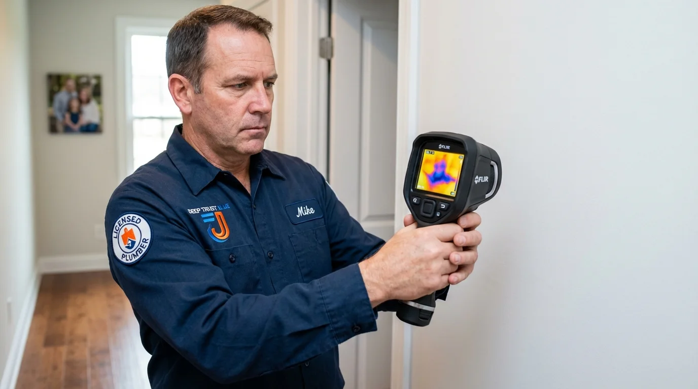 Thermal imaging leak detection by Johns Plumbing LLC in Barbourville
